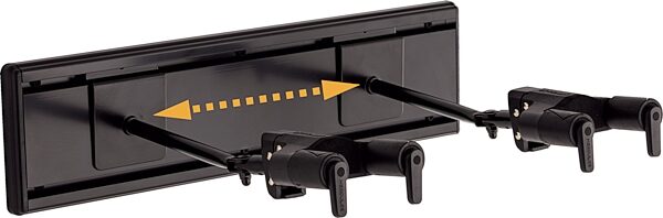 open zoom image for Hercules GSP403SB 3-Guitar Wall Rack, New, Action Position Back