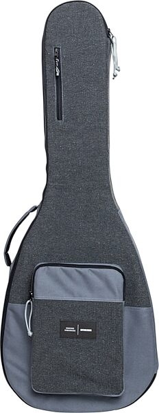 open zoom image for Gator Someone Somewhere Core Dreadnought Acoustic Guitar Gig Bag, Gray, GSSC-DREADGRY, Action Position Back