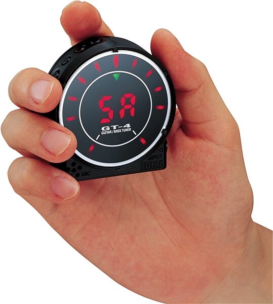 open zoom image for Korg GT4 Guitar and Bass Tuner, In Hand