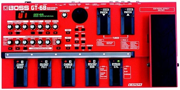 open zoom image for Boss GT6B Bass Effects Processor, Main