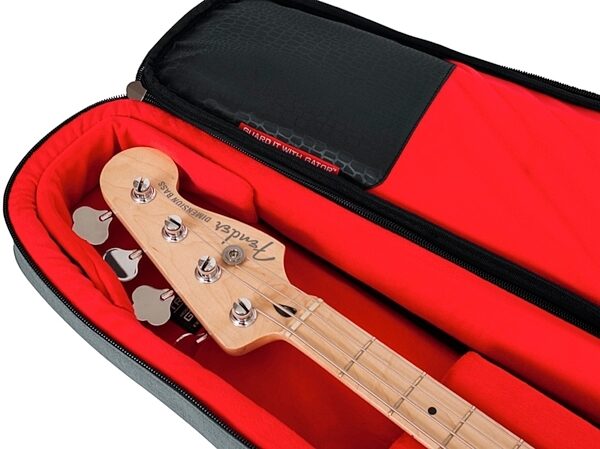 open zoom image for Gator Transit Series Electric Bass Guitar Gig Bag, Light Gray, View 2