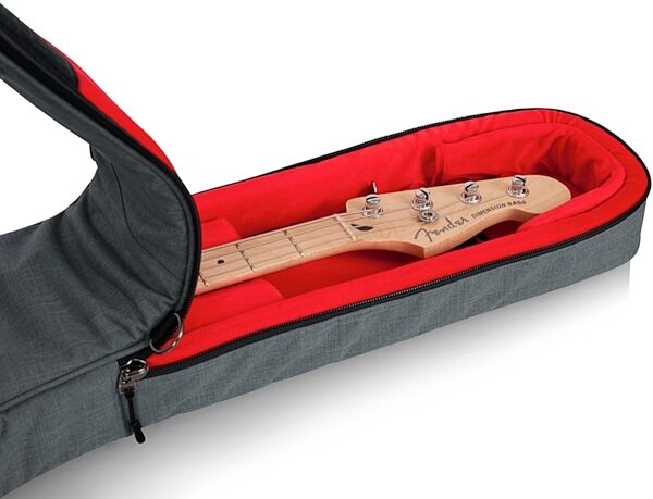 open zoom image for Gator Transit Series Electric Bass Guitar Gig Bag, Light Gray, View 5