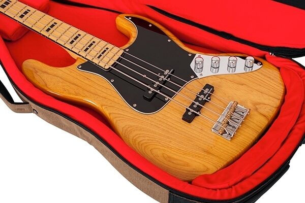 open zoom image for Gator Transit Series Electric Bass Guitar Gig Bag, Tan, View 2