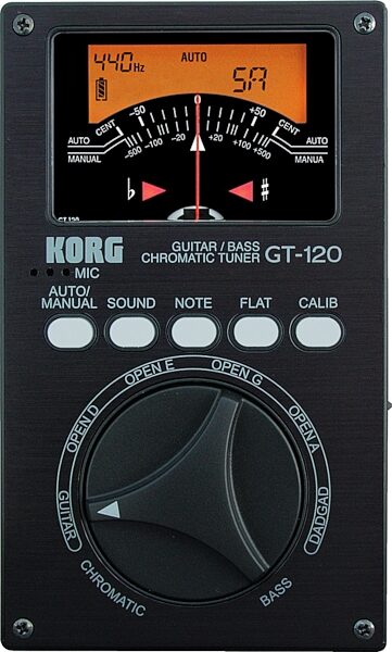 open zoom image for Korg GT120 Chromatic Tuner, Top
