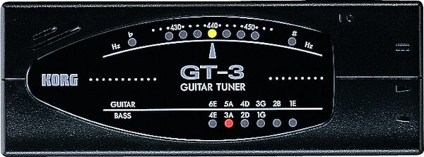 open zoom image for Korg GT3 Guitar and Bass Tuner, Main