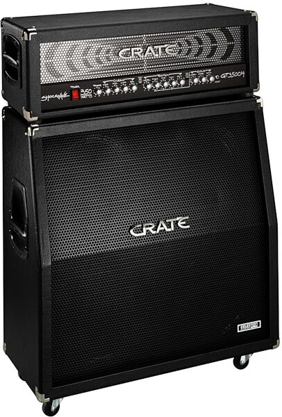 open zoom image for Crate Shockwave Guitar Amplifier Half Stack with GT3500H Head and GT412SL Cabinet, Main