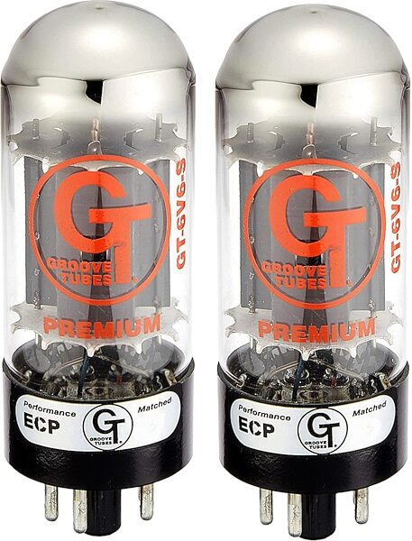 open zoom image for Groove Tubes GT-6V6-S Tubes, Duet, Medium Rating, Action Position Back