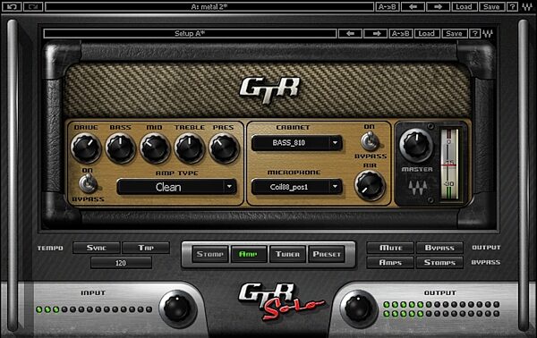 open zoom image for Waves GTR Solo Software Amplifier and FX Modeling Software, Screenshot - Clean Amp