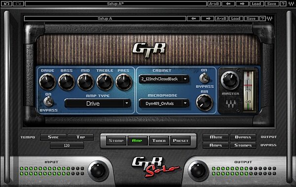 open zoom image for Waves GTR Solo Software Amplifier and FX Modeling Software, Screenshot - Drive Amp
