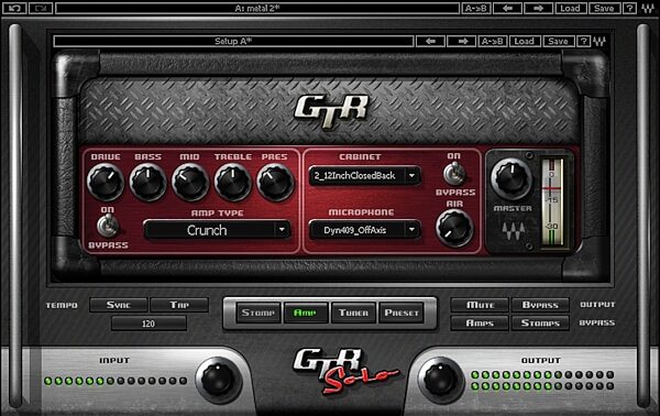 open zoom image for Waves GTR Solo Software Amplifier and FX Modeling Software, Screenshot - High Gain Amp