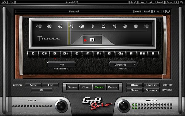 open zoom image for Waves GTR Solo Software Amplifier and FX Modeling Software, Screenshot - Tuner