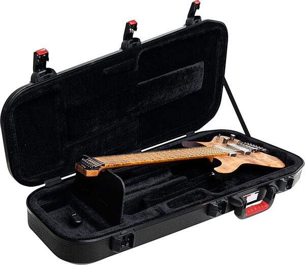 open zoom image for Gator TSA ATA Molded Headless Electric Guitar Case, New, Action Position Back
