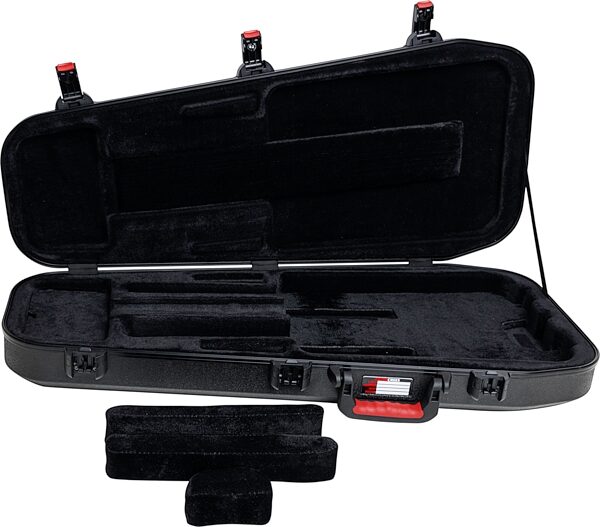 open zoom image for Gator TSA ATA Molded Headless Electric Guitar Case, New, Action Position Back