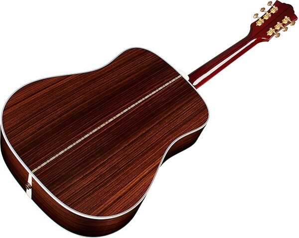 open zoom image for Guild D-55E Acoustic-Electric Guitar, Natural, with Case, Action Position Back