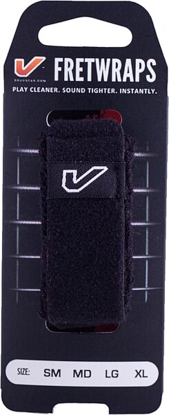 open zoom image for Gruv Gear FretWraps Guitar String Muters (1-Pack), Black, Medium, Action Position Back