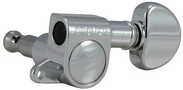 open zoom image for Grover 205C Mini Rotomatics Tuning Machines, 3x3, Chrome, Action Position Back