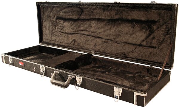 open zoom image for Gator GWBASS Laminated Wood Bass Case, Open Right
