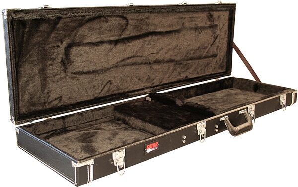 open zoom image for Gator GWBASS Laminated Wood Bass Case, Open Left