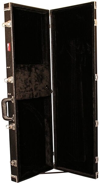 open zoom image for Gator GWBASS Laminated Wood Bass Case, Standing - Open