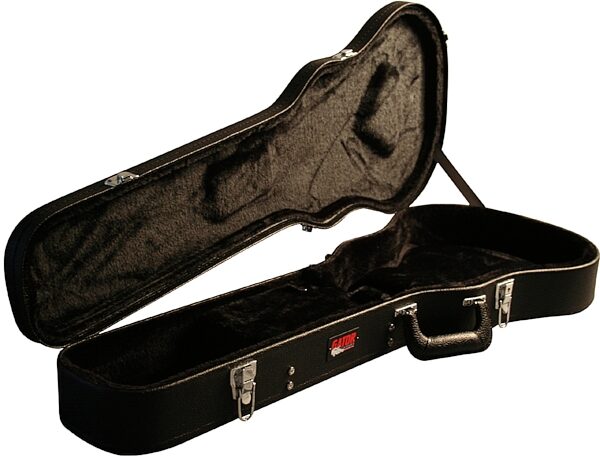 open zoom image for Gator GWLPS Laminated Wood Case for LP-Style Guitars, Open 2