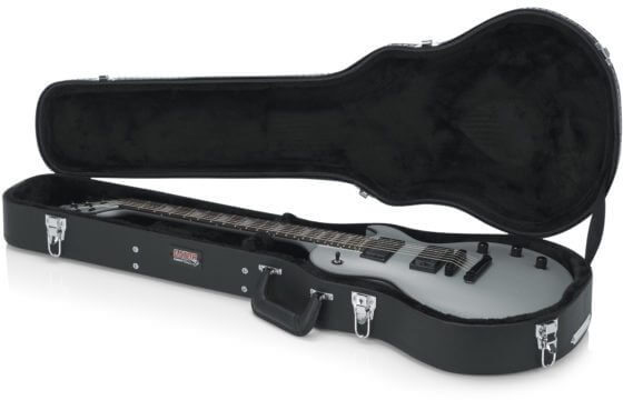 open zoom image for Gator GW-LPS Deluxe Wood Case for Gibson Les Paul Guitar, New, In Use