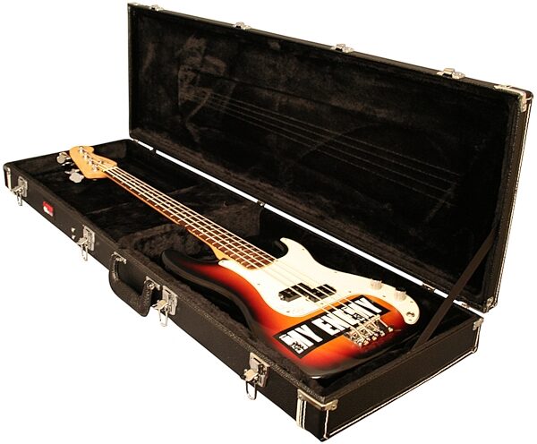 open zoom image for Gator GWBASS Laminated Wood Bass Case, In Use 3