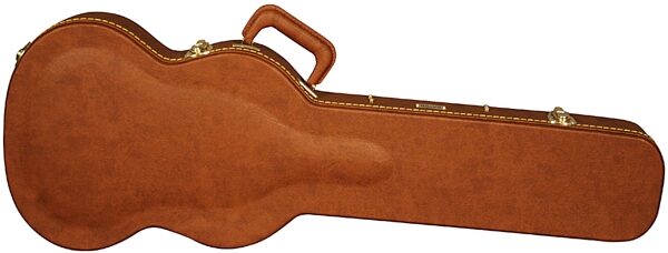 open zoom image for Gator GWSGBROWN Traditional Wood Case for SG-Style Guitars, Side View