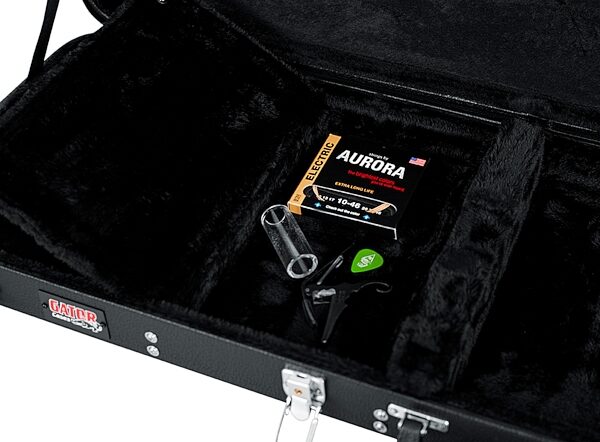 open zoom image for Gator GWE-ELEC Electric Guitar Wood Case, New, Action Position Back