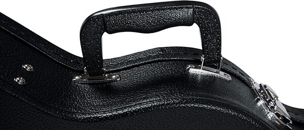 open zoom image for Gator GWE-LPS-BLK Les Paul-Style Electric Guitar Wood Case, New, Action Position Back