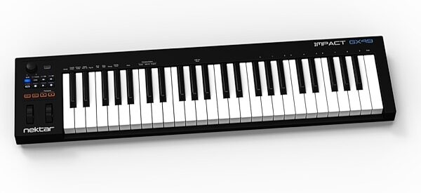 open zoom image for Nektar Impact GX49 USB MIDI Keyboard Controller, 49-Key, New, Angle