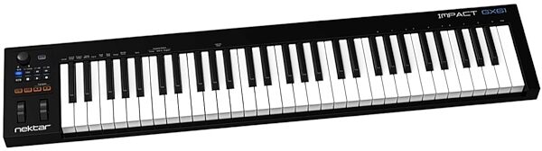 open zoom image for Nektar Impact GX61 USB MIDI Keyboard Controller, 61-Key, New, Angle