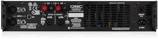 open zoom image for QSC GXD 4 Class D Power Amplifier with DSP (400 Watts), Open Box (Very Good), Rear