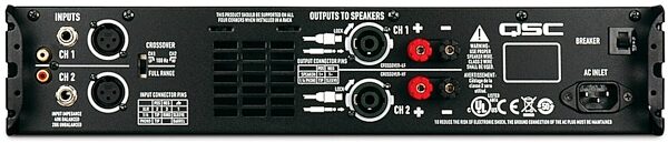 open zoom image for QSC GX3 Power Amplifier (300 Watts), Rear