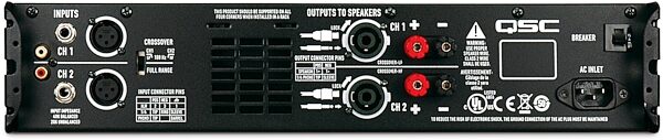 open zoom image for QSC GX5 Power Amplifier (500 Watts), Rear