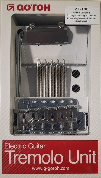 open zoom image for Gotoh VT100 Vintage Style Tremolo with Steel Block, Open Box (Very Good), Action Position Back