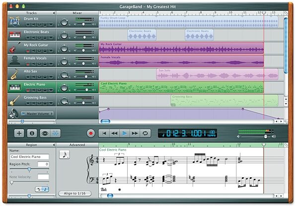 open zoom image for Apple iLife Software (Macintosh), GarageBand