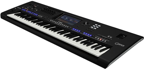 open zoom image for Yamaha Genos Arranger Workstation Keyboard, 76-Key, Open Box (Good), Angle