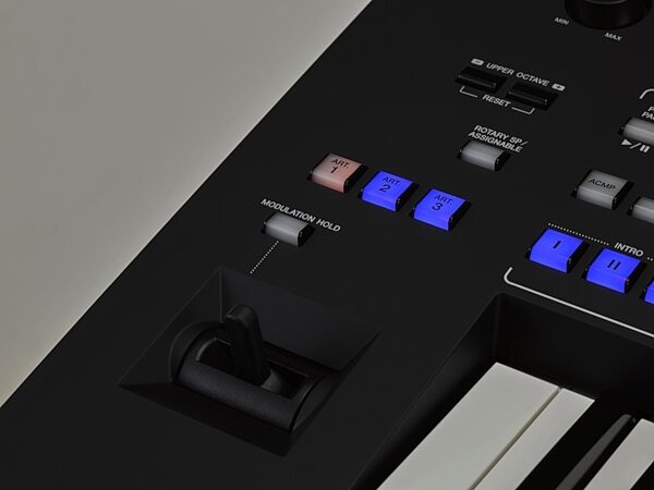 open zoom image for Yamaha Genos Arranger Workstation Keyboard, 76-Key, Open Box (Good), Close Up