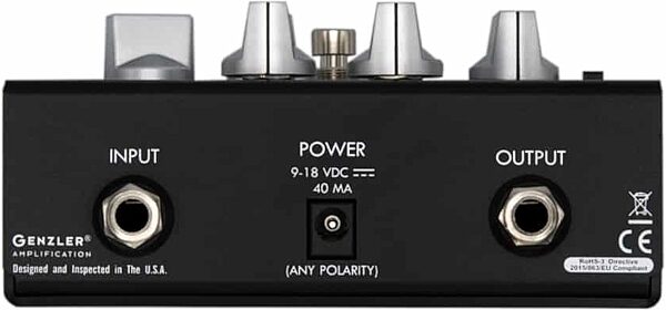 open zoom image for Genzler Crash Box 4 Classic Bass Distortion Pedal, New, Action Position Back