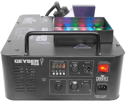open zoom image for Chauvet DJ Geyser RGB Fog Machine with LED Effects, Rear