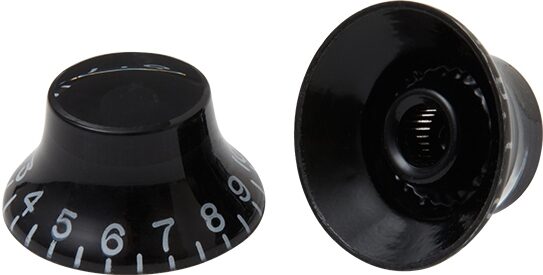 open zoom image for Gibson Top Hat Knobs, 4-Pack, Black, Detail