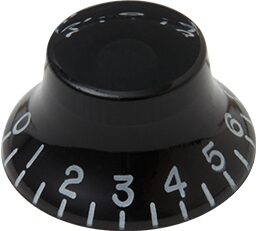 open zoom image for Gibson Top Hat Knobs, 4-Pack, Black, Detail