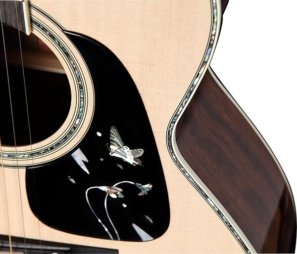 open zoom image for Takamine 2018 Limited Edition Gifu Cho Acoustic-Electric Guitar (with Case), Action Position Back