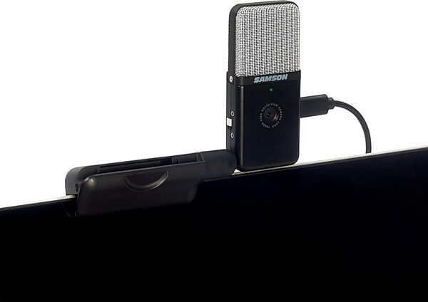open zoom image for Samson Go Mic Video Portable USB Microphone with HD Webcam, New, Action Position Back