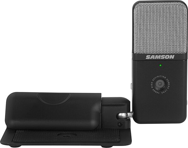 open zoom image for Samson Go Mic Video Portable USB Microphone with HD Webcam, New, Action Position Back