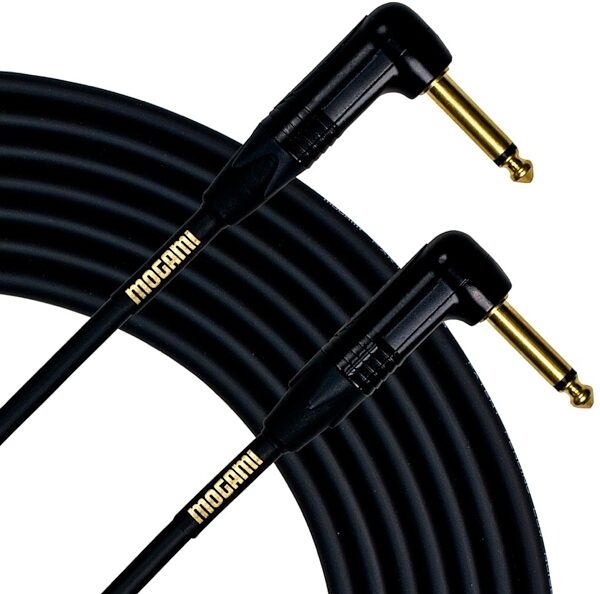 open zoom image for Mogami Gold Instrument Cable with Right Angle Ends, 10 foot, Main