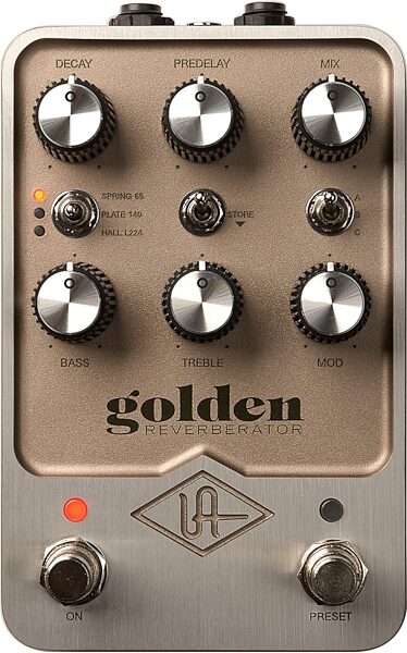 open zoom image for Universal Audio Golden Reverberator Pedal, New, Action Position Back