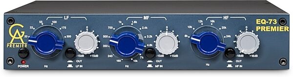 open zoom image for Golden Age Project EQ-73 Premier Neve-Style Equalizer, New, Action Position Front