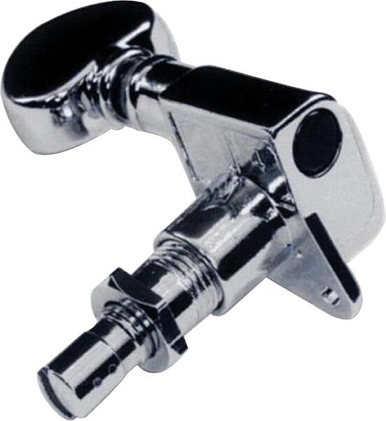 open zoom image for Grover 406 Series Mini Locking Rotomatic Tuning Machines, Chrome, 406C, 3+3, Action Position Back