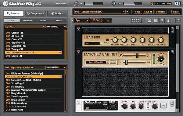 open zoom image for Native Instruments Guitar Rig XE Software (Macintosh and Windows), Screenshot - Plex